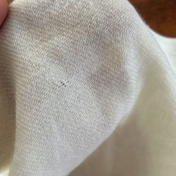 The pashmina Store 100% Kashmir Pena large with fringe cream - Picture 4 of 5